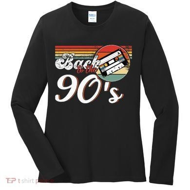 Nineties Back To The 90s Retro Cassette 90S Women's Long Sleeve Shirt