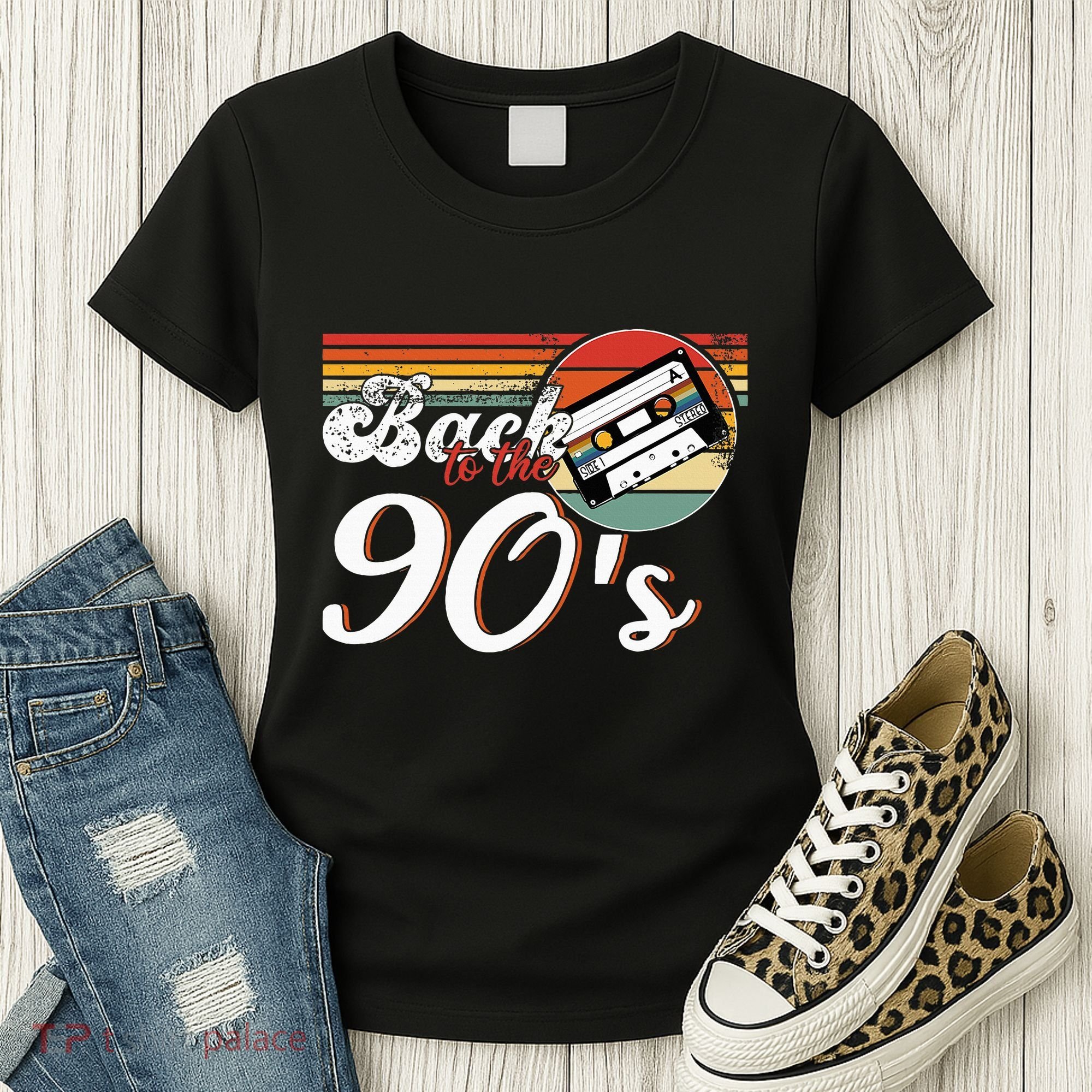 Nineties Back To The 90s Retro Cassette 90S Women's T-Shirt