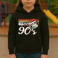 Nineties Back To The 90s Retro Cassette 90S Kids Hoodie thumb 3