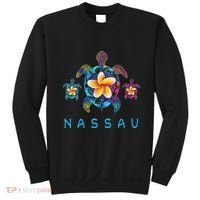 Nassau Bahamas Tribal Tie Dye Sea Turtle Sweatshirt thumb 0