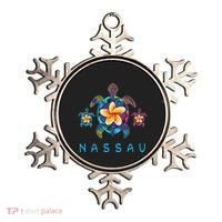 Nassau Bahamas Tribal Tie Dye Sea Turtle Ornament thumb 0