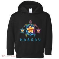 Nassau Bahamas Tribal Tie Dye Sea Turtle Toddler Hoodie thumb 0