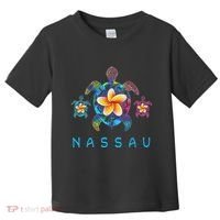 Nassau Bahamas Tribal Tie Dye Sea Turtle Toddler T-Shirt thumb 0