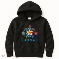 Nassau Bahamas Tribal Tie Dye Sea Turtle Kids Hoodie thumb 0