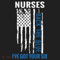 Nurses Back The Blue I've Got Your Six Meaningful Gift Women's Sweatshirt thumb 2