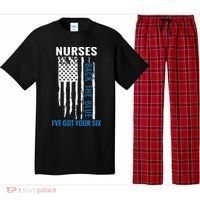 Nurses Back The Blue I've Got Your Six Meaningful Gift Pajama Set thumb 0
