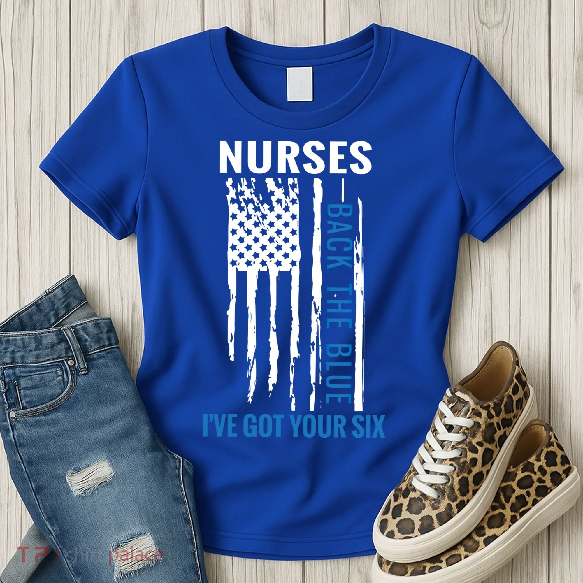 Nurses Back The Blue I've Got Your Six Meaningful Gift Women's T-Shirt