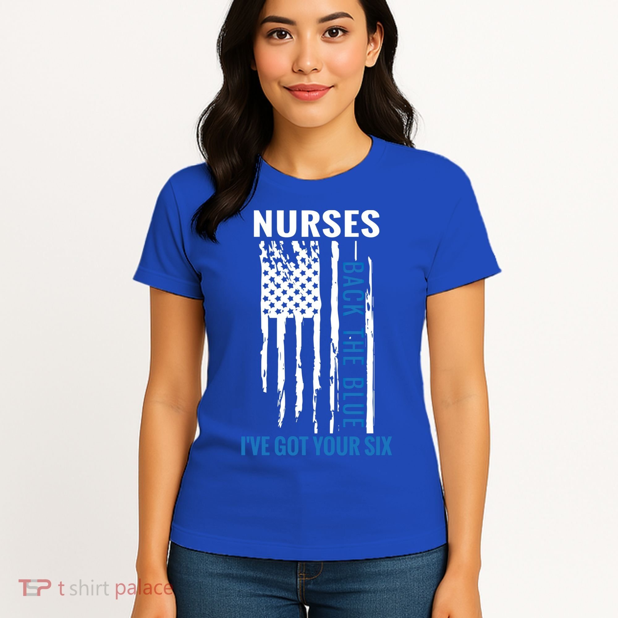Nurses Back The Blue I've Got Your Six Meaningful Gift Women's T-Shirt