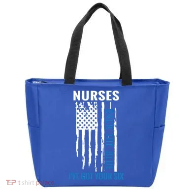 Nurses Back The Blue I've Got Your Six Meaningful Gift Tote Bag
