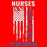 Nurses Back The Blue I've Got Your Six Meaningful Gift Santa Hat thumb 1