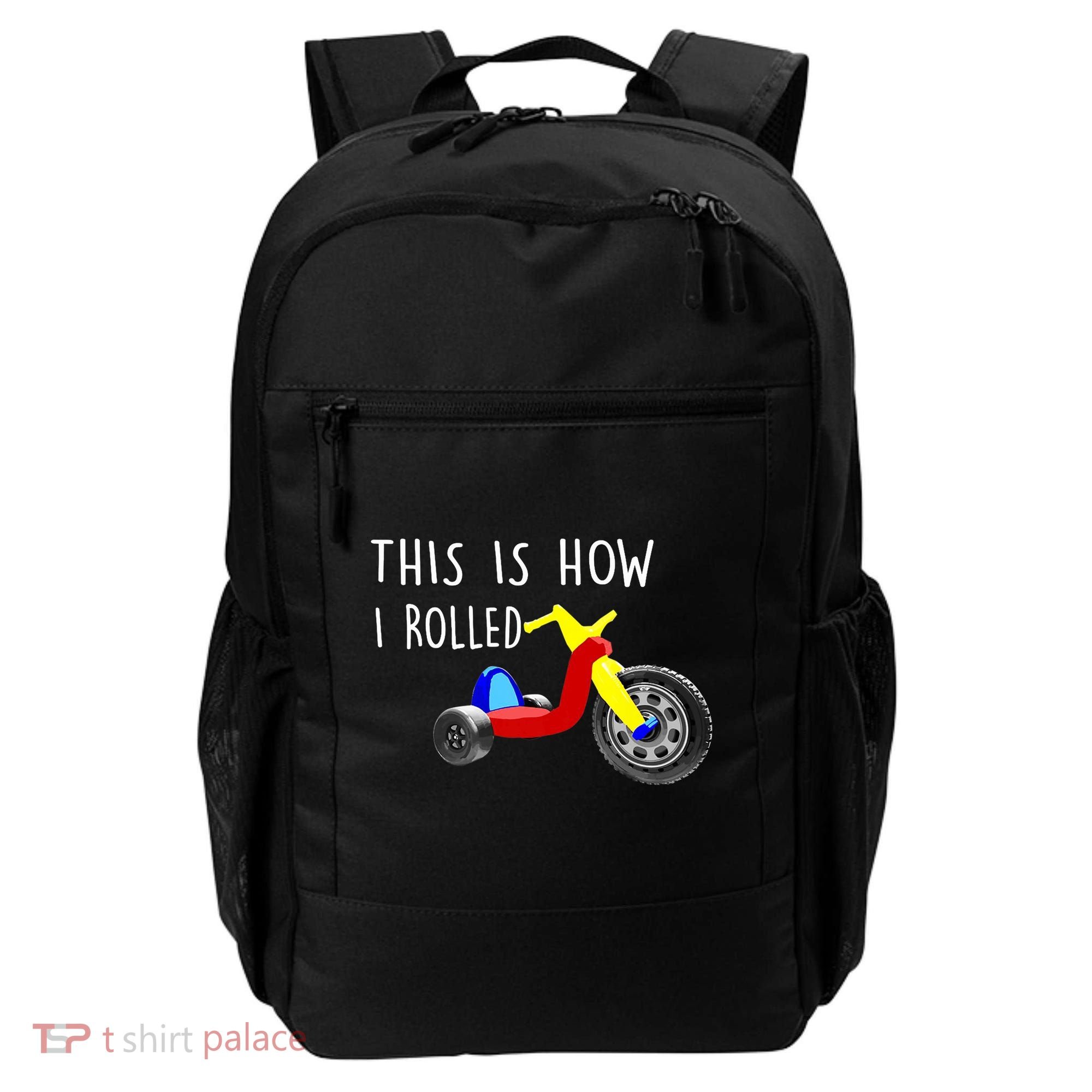 Nostalgic Big Tricycle Wheel This Is How I Rolled 70s 80s Premium Backpack