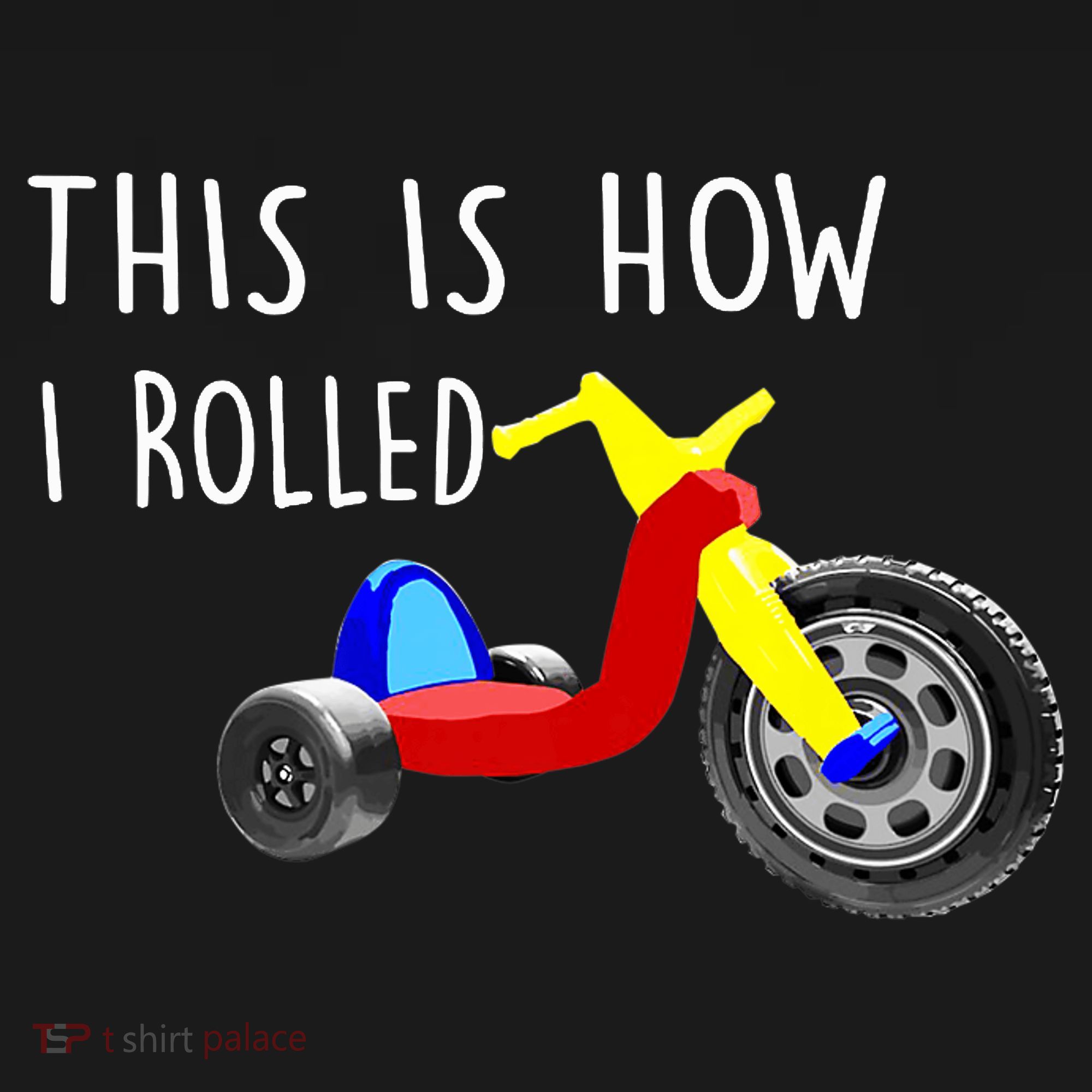 Nostalgic Big Tricycle Wheel This Is How I Rolled 70s 80s Premium Backpack