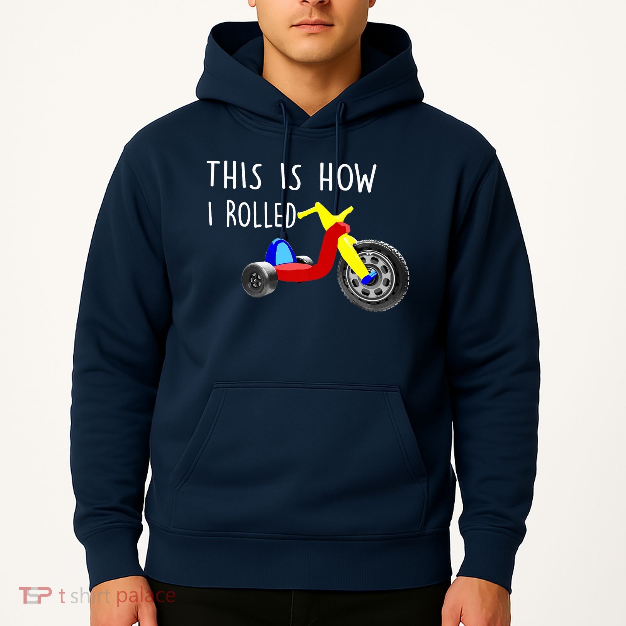 Nostalgic Big Tricycle Wheel This Is How I Rolled 70s 80s Premium Hoodie