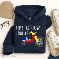 Nostalgic Big Tricycle Wheel This Is How I Rolled 70s 80s Premium Hoodie thumb 4