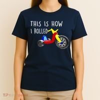 Nostalgic Big Tricycle Wheel This Is How I Rolled 70s 80s Premium T-Shirt thumb 4