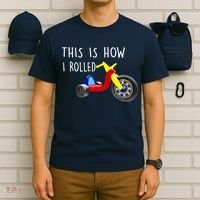 Nostalgic Big Tricycle Wheel This Is How I Rolled 70s 80s Premium T-Shirt thumb 6