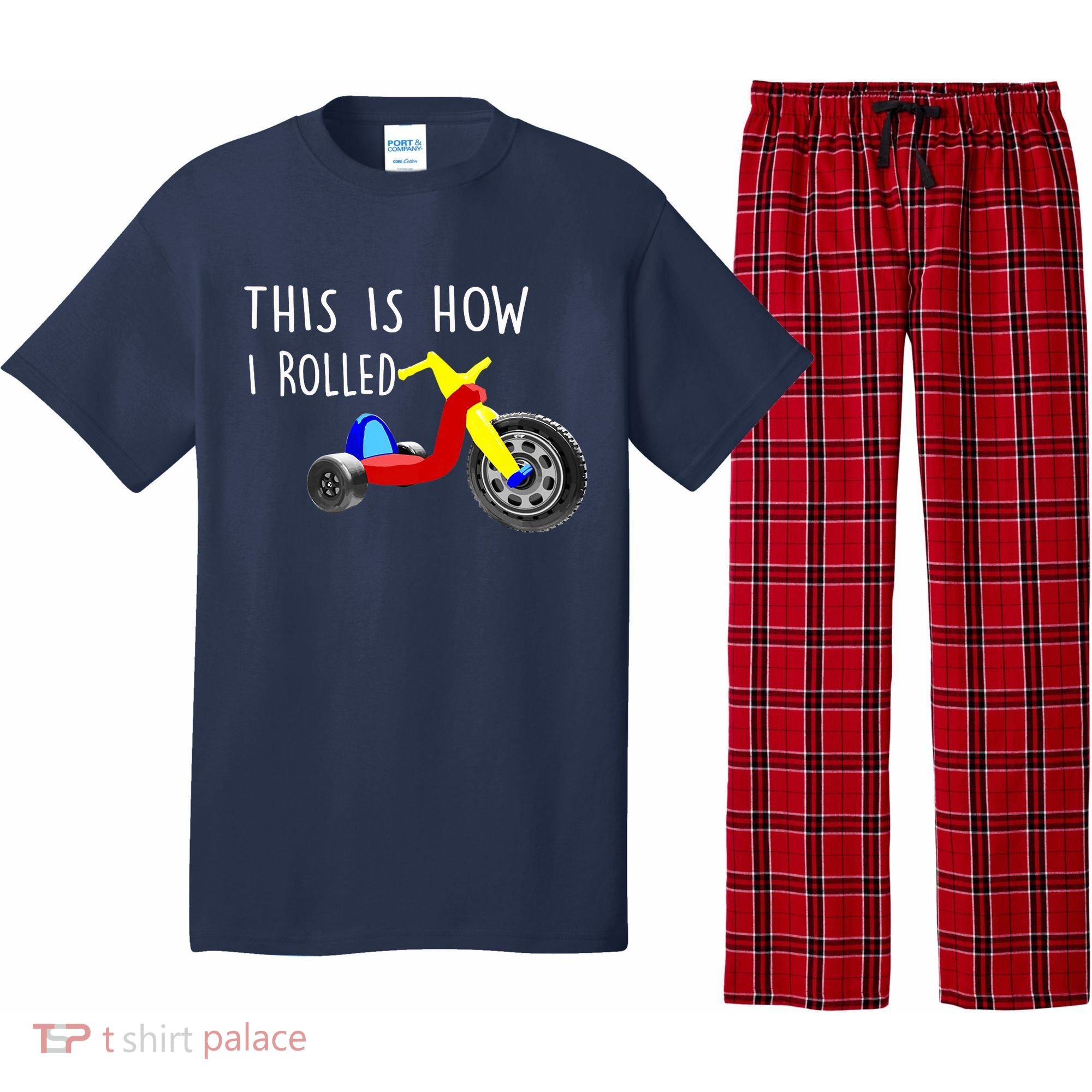 Nostalgic Big Tricycle Wheel This Is How I Rolled 70s 80s Premium Pajama Set
