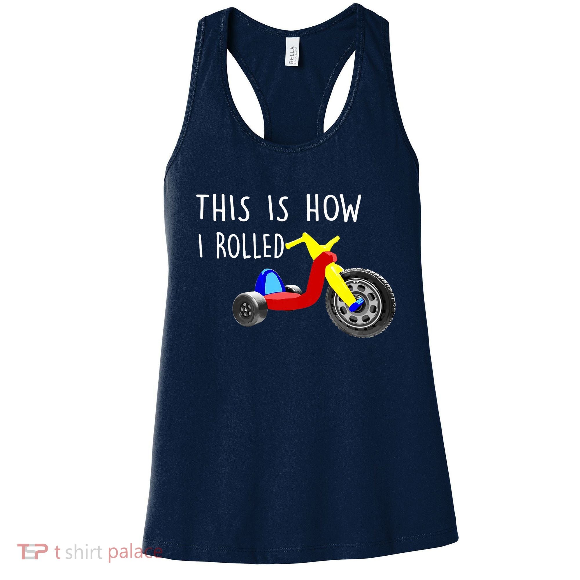 Nostalgic Big Tricycle Wheel This Is How I Rolled 70s 80s Premium Women's Tank Top