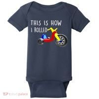 Nostalgic Big Tricycle Wheel This Is How I Rolled 70s 80s Premium Baby Bodysuit thumb 0
