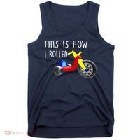 Nostalgic Big Tricycle Wheel This Is How I Rolled 70s 80s Premium Tank Top thumb 0