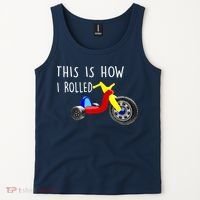 Nostalgic Big Tricycle Wheel This Is How I Rolled 70s 80s Premium Tank Top thumb 2