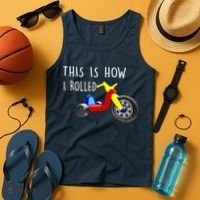 Nostalgic Big Tricycle Wheel This Is How I Rolled 70s 80s Premium Tank Top thumb 4