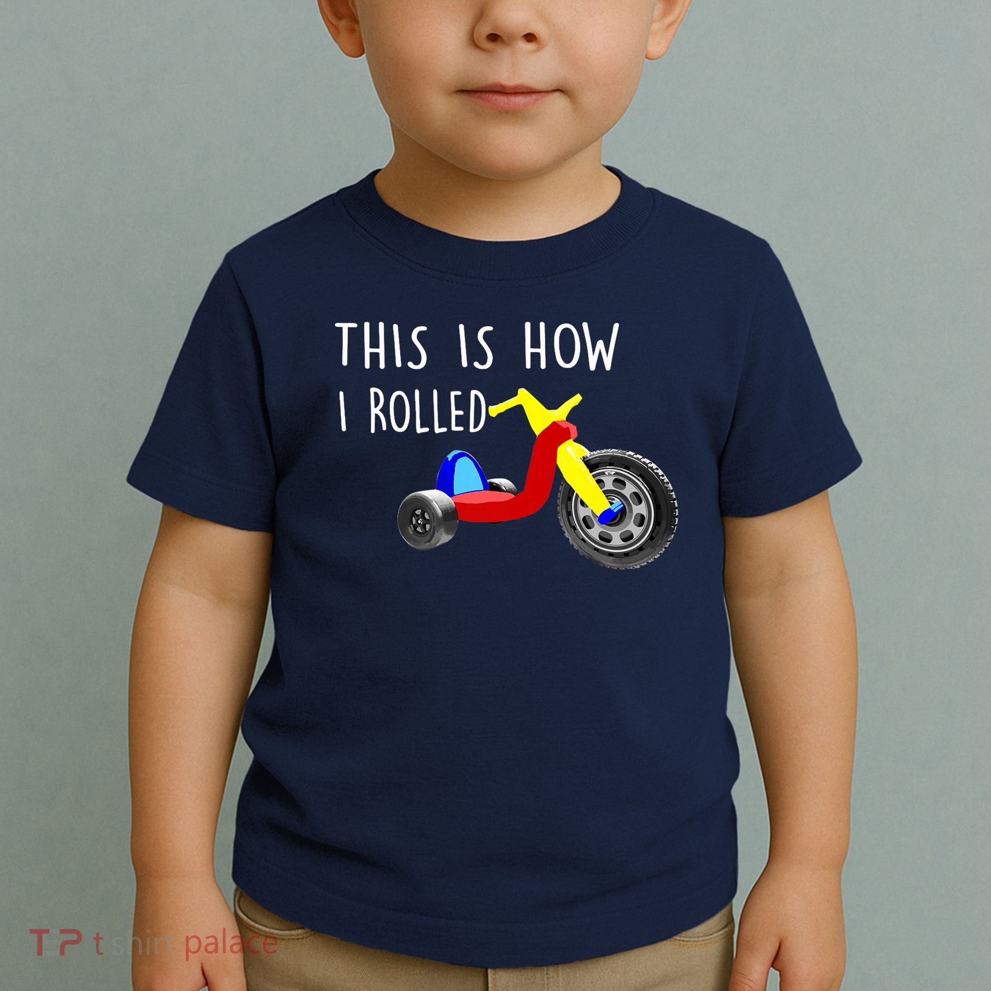 Nostalgic Big Tricycle Wheel This Is How I Rolled 70s 80s Premium Toddler T-Shirt