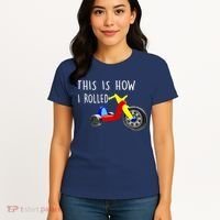 Nostalgic Big Tricycle Wheel This Is How I Rolled 70s 80s Premium Women's T-Shirt thumb 4