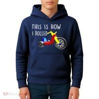 Nostalgic Big Tricycle Wheel This Is How I Rolled 70s 80s Premium Kids Hoodie thumb 4