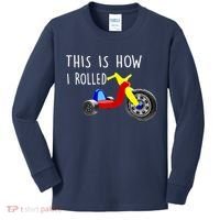 Nostalgic Big Tricycle Wheel This Is How I Rolled 70s 80s Premium Kids Long Sleeve Shirt thumb 0