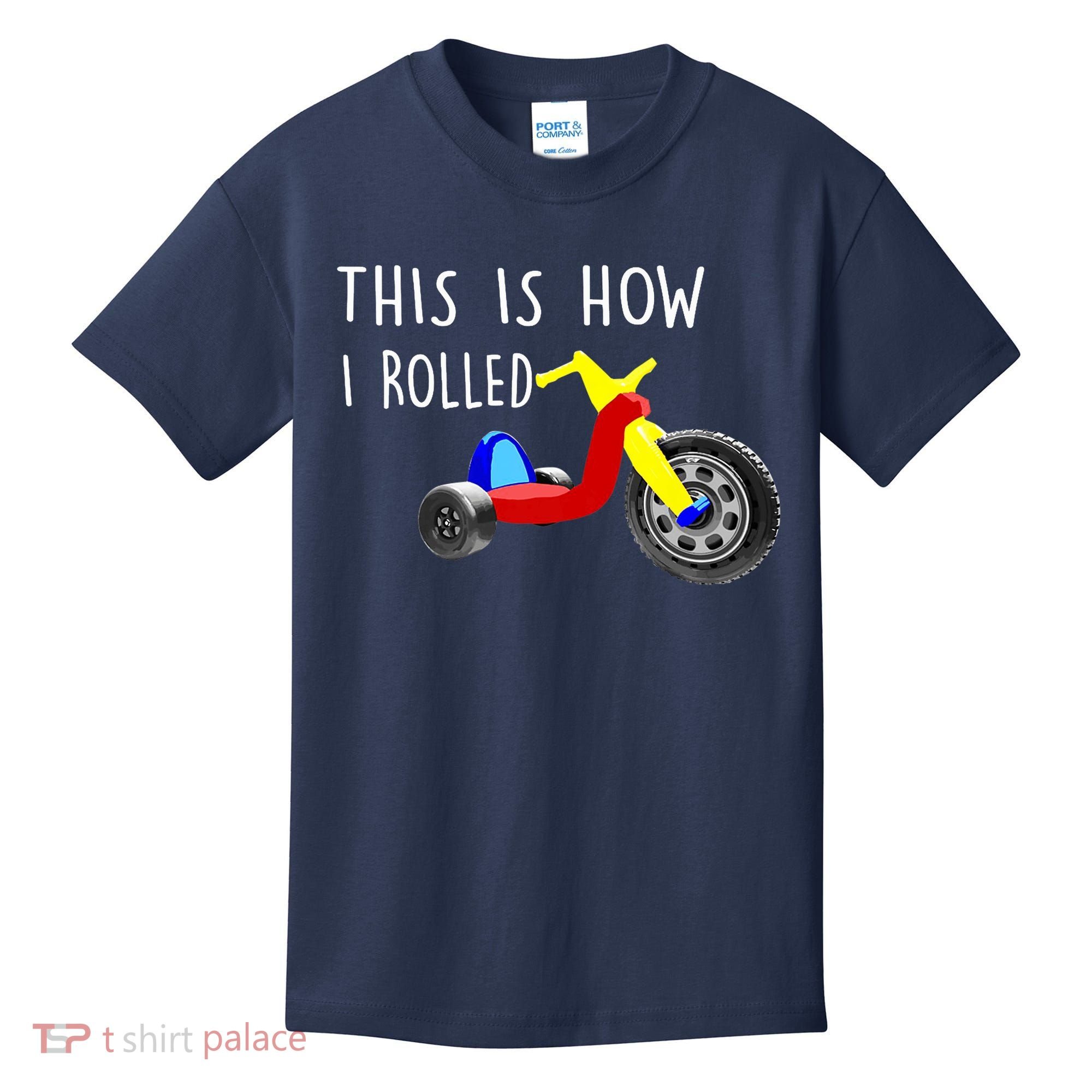 Nostalgic Big Tricycle Wheel This Is How I Rolled 70s 80s Premium Kids T-Shirt