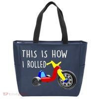 Nostalgic Big Tricycle Wheel This Is How I Rolled 70s 80s Premium Tote Bag thumb 0