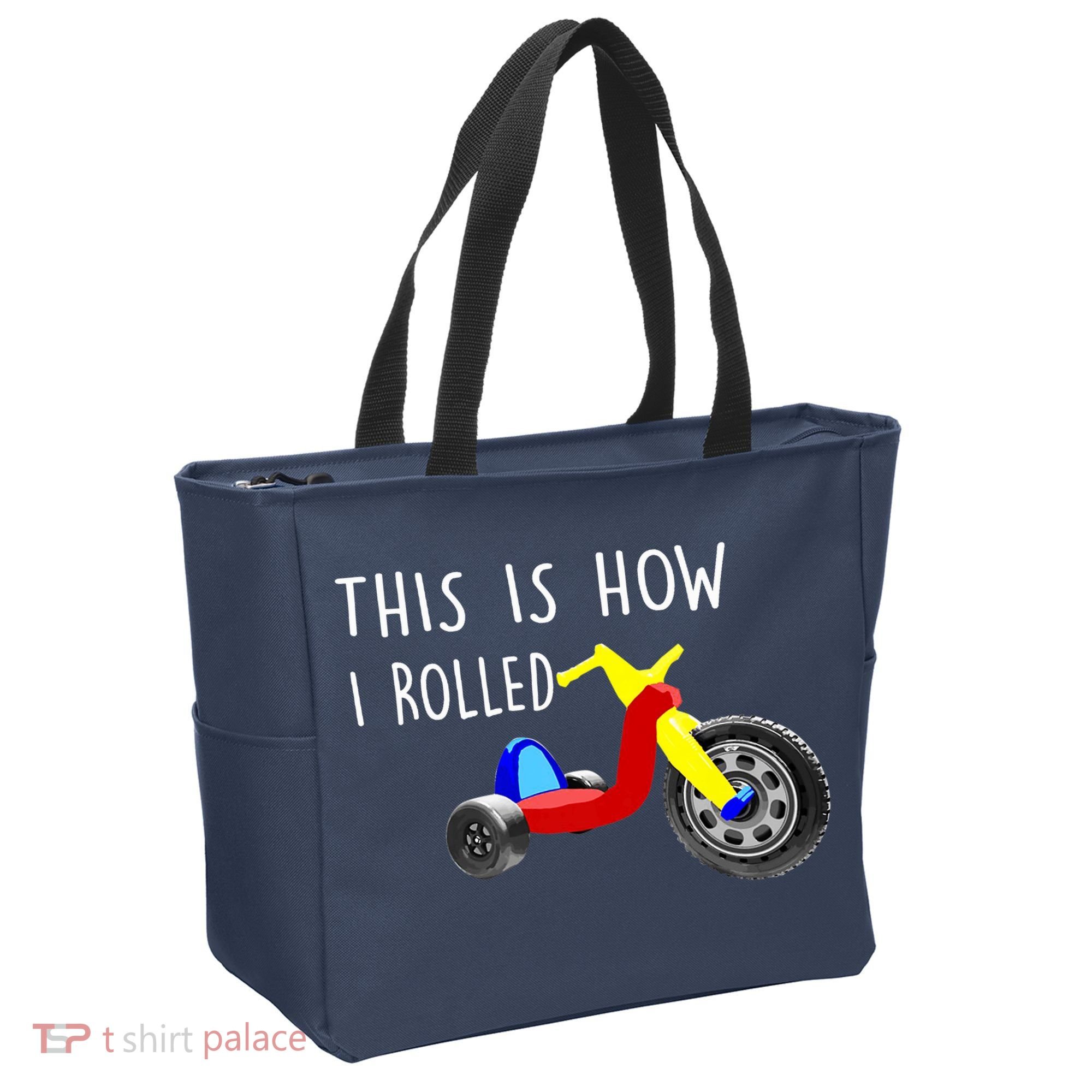 Nostalgic Big Tricycle Wheel This Is How I Rolled 70s 80s Premium Tote Bag