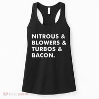 Nitrous & Blowers & Turbos & Bacon Women's Tank Top thumb 0