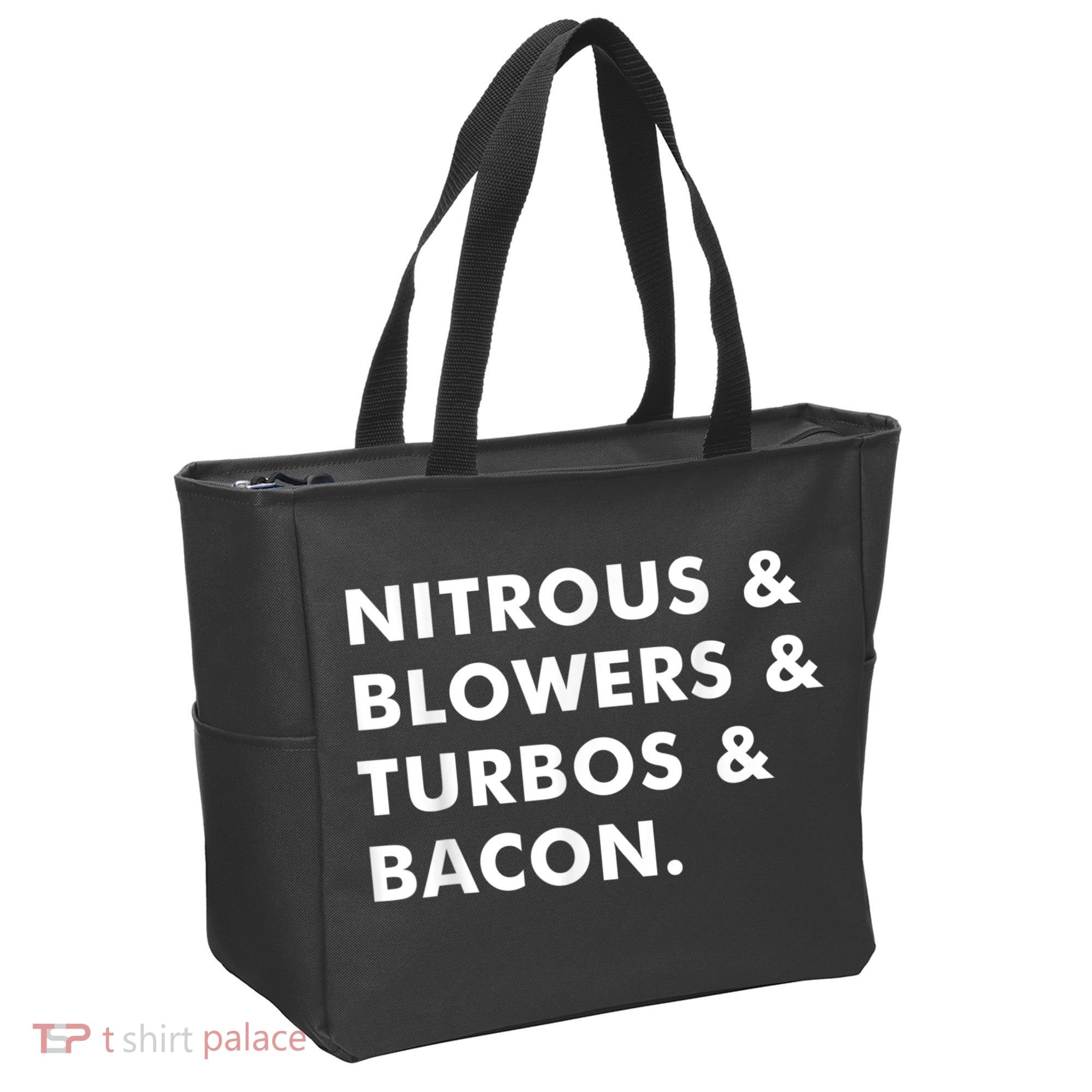 Nitrous & Blowers & Turbos & Bacon Tote Bag