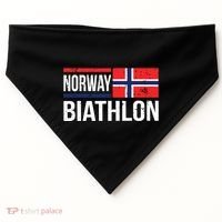 Norway Biathlon Target Skiing Shooting Competition Biathlete USA-Made Doggie Bandana thumb 0