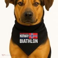 Norway Biathlon Target Skiing Shooting Competition Biathlete USA-Made Doggie Bandana thumb 1