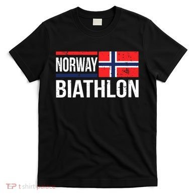 Norway Biathlon Target Skiing Shooting Competition Biathlete T-Shirt