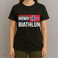 Norway Biathlon Target Skiing Shooting Competition Biathlete T-Shirt thumb 4