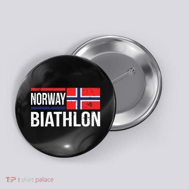 Norway Biathlon Target Skiing Shooting Competition Biathlete Button