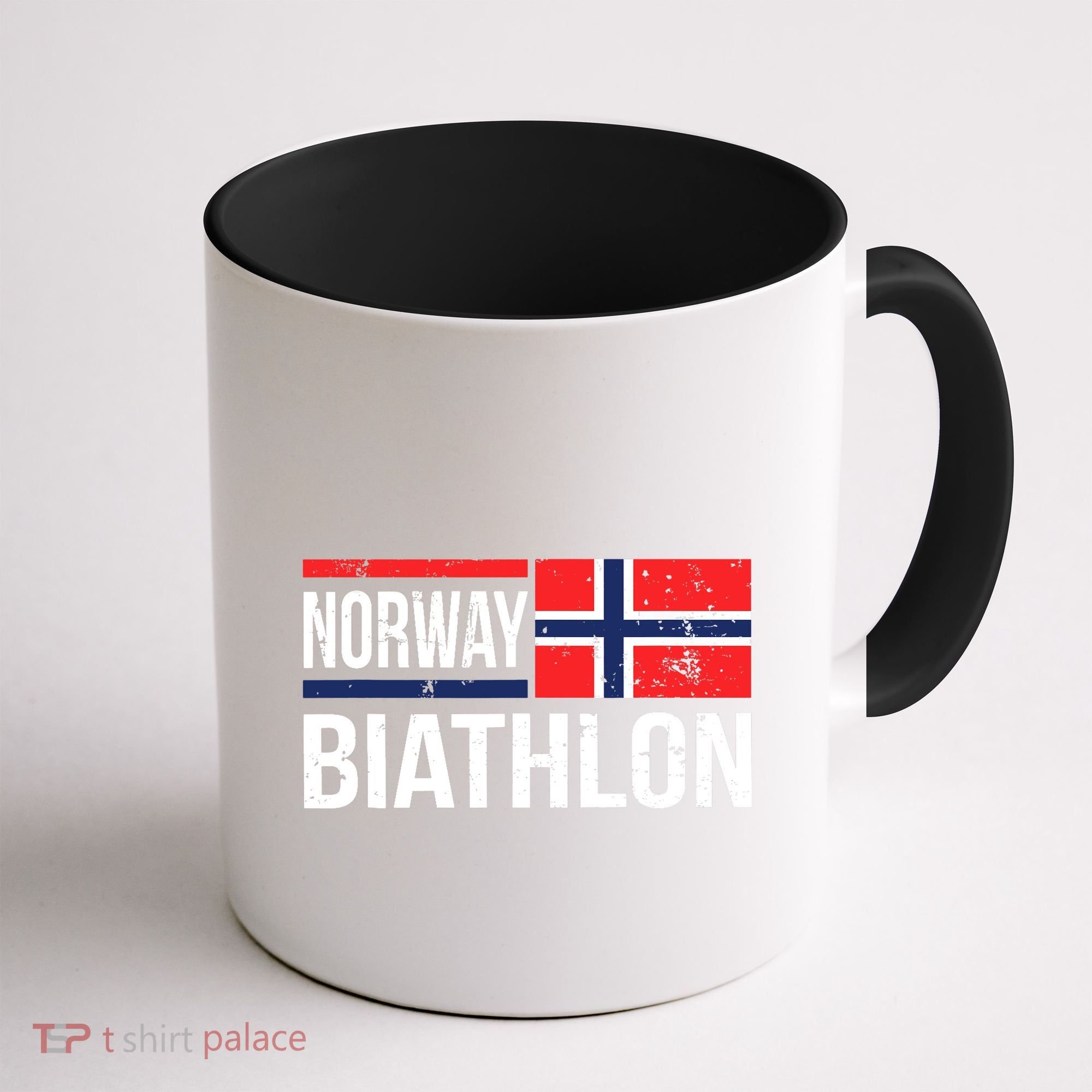 Norway Biathlon Target Skiing Shooting Competition Biathlete Coffee Mug