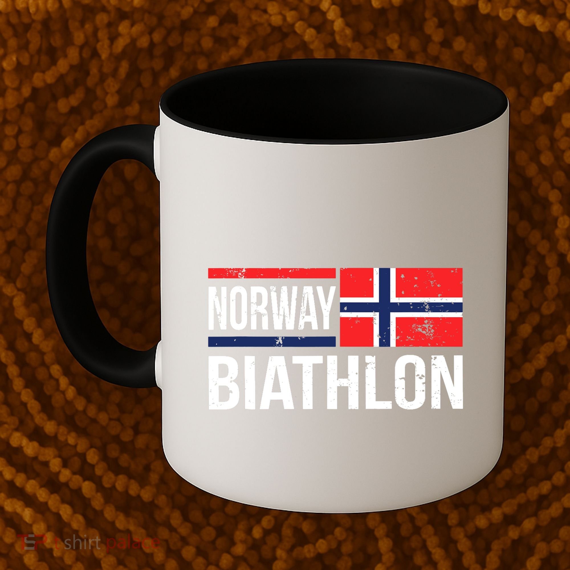 Norway Biathlon Target Skiing Shooting Competition Biathlete Coffee Mug