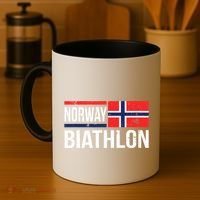 Norway Biathlon Target Skiing Shooting Competition Biathlete Coffee Mug thumb 4