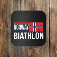 Norway Biathlon Target Skiing Shooting Competition Biathlete Coaster thumb 0