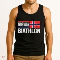 Norway Biathlon Target Skiing Shooting Competition Biathlete Tank Top thumb 3