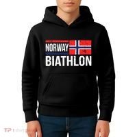 Norway Biathlon Target Skiing Shooting Competition Biathlete Kids Hoodie thumb 4