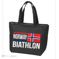 Norway Biathlon Target Skiing Shooting Competition Biathlete Tote Bag thumb 3
