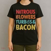 Nitrous Blowers Turbos And Bacon T-Shirt thumb 4