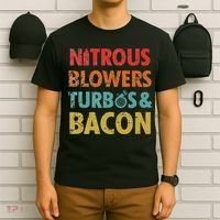Nitrous Blowers Turbos And Bacon T-Shirt thumb 6