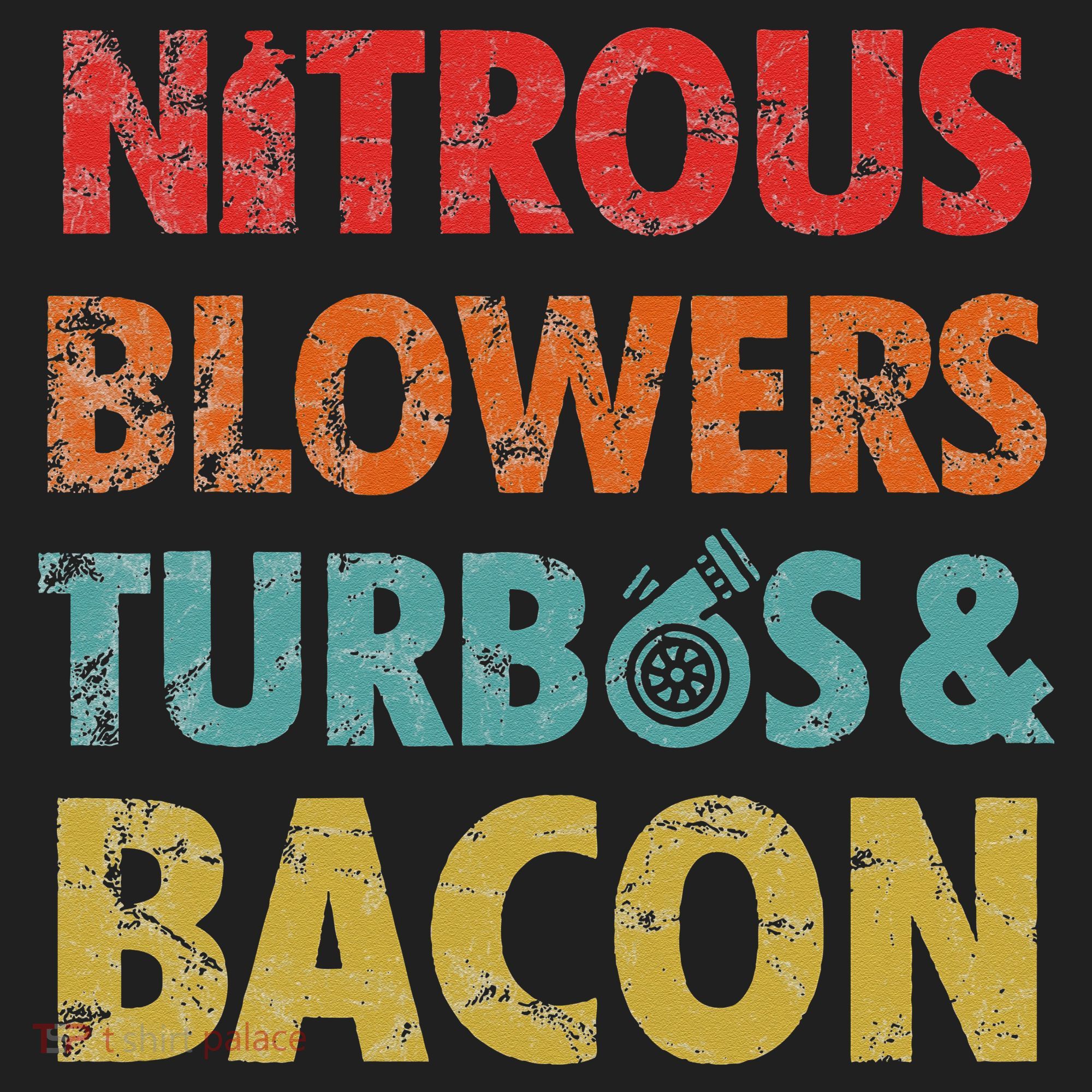 Nitrous Blowers Turbos And Bacon Golf Towel